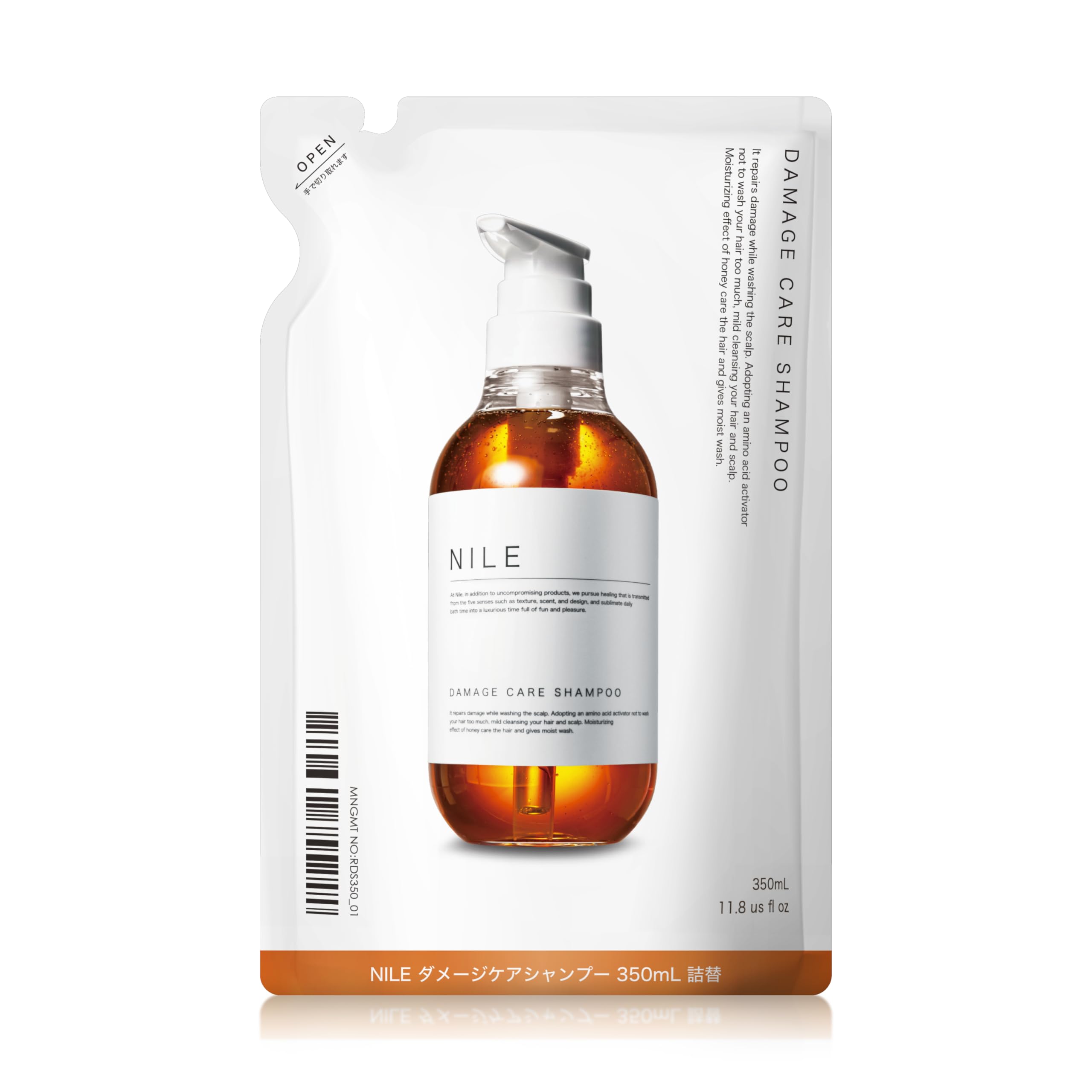 Amazon | NILE ダメージケアシャンプー 詰め替え 350ml (APPLE BLOOM